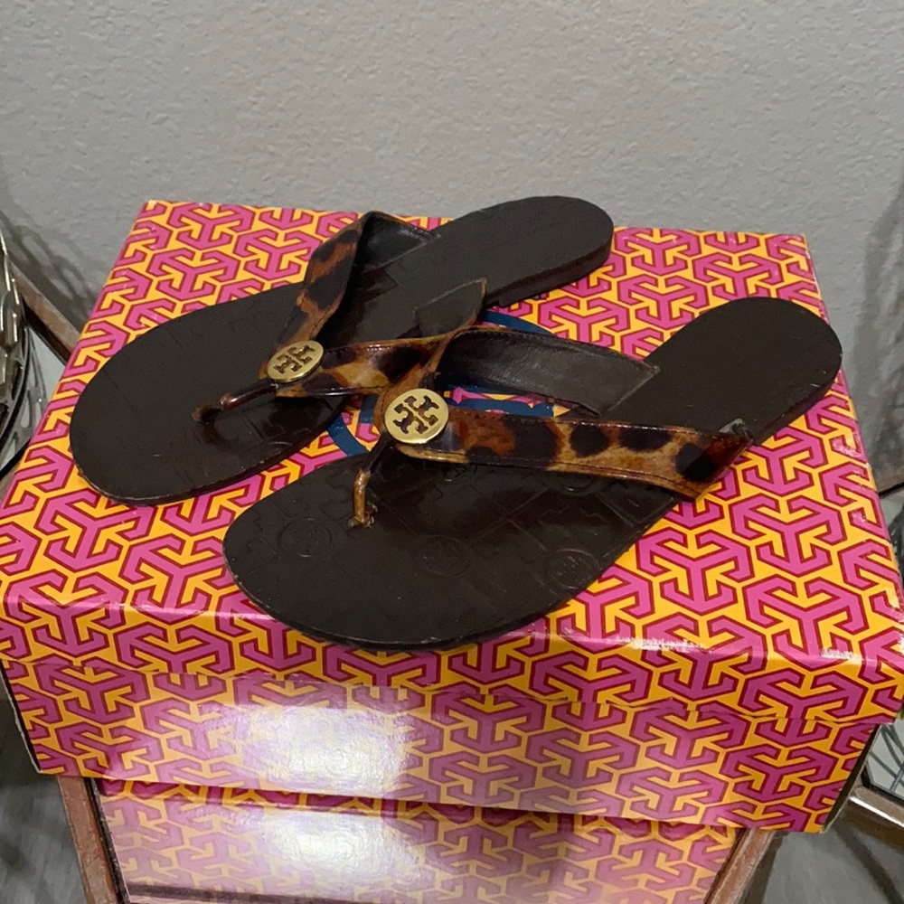 Tory Burch Thora Animal Print Sandals